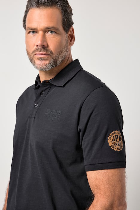 JP1880 Poloshirt, Halbarm, Flammjersey, Badge, bis 8 XL