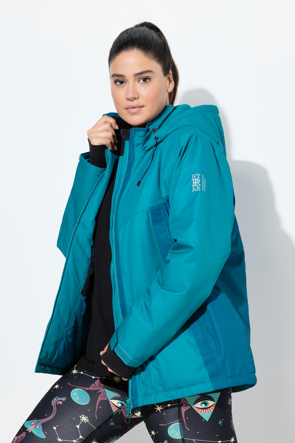 HYPRAR Funktionsjacke, wasserdicht, Kapuze, Windfang