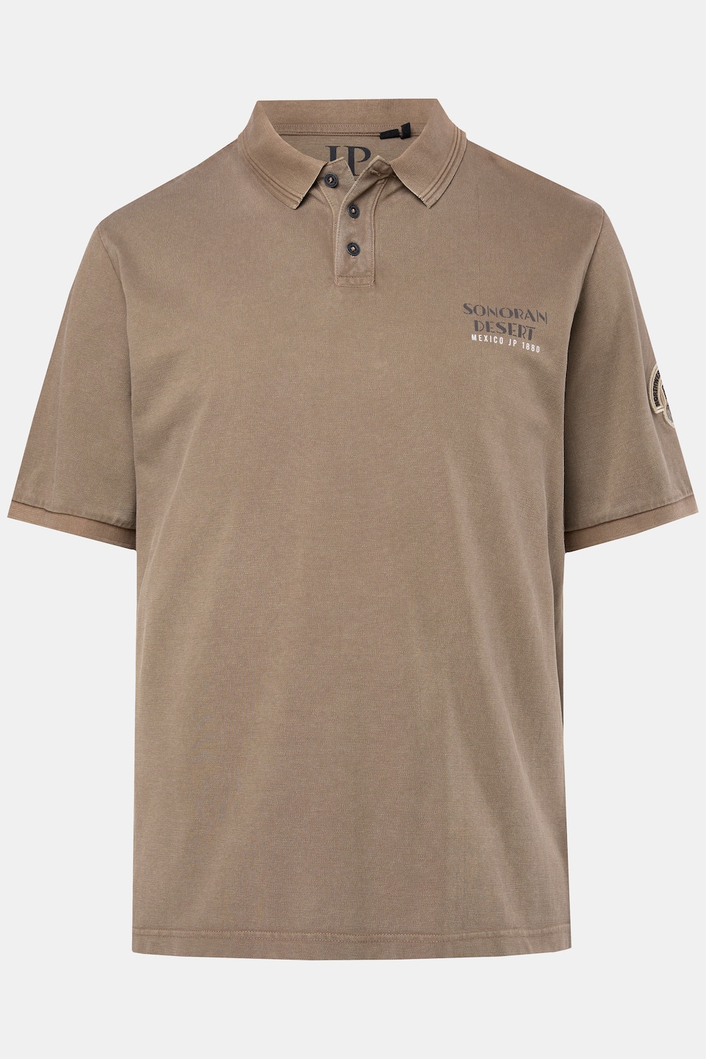 Polo JP 1880 en piqué, manches courtes et imprimé poitrine, esprit vintage – jusqu'au 8 XL