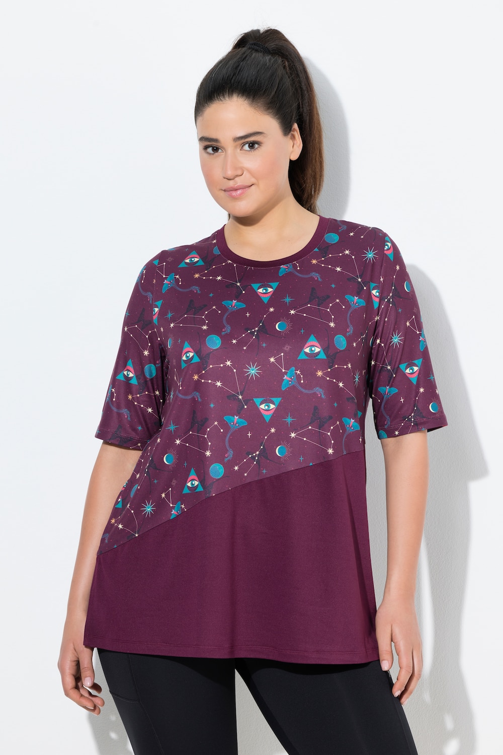 Große Größen Funktionsshirt, Damen, lila, Größe: 62/64, Ulla Popken