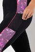 Sportlegging, bloemen, smalle pijpen, zakken, gerecycled
