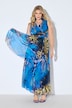 Maxi-Chiffonkleid, ärmelos, Leo-Druck, Unterkleid