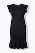 Scuba jurk, comfortabele pasvorm, korte kapmouwen