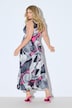 Jersey-Maxikleid, Muster, Drapierung