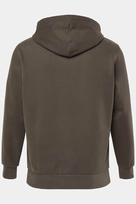 JP1880 hoodie, trui met capuchon, borstprint, kangoeroezak, tot 8XL