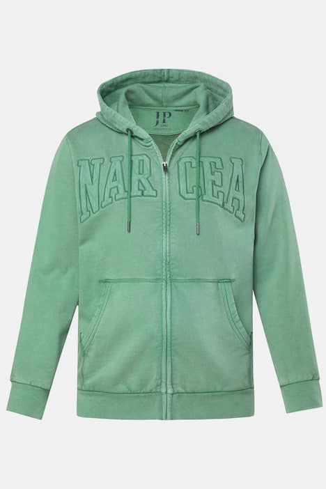 JP1880 Sweatjacke, Kapuze, Badges, bis 8 XL