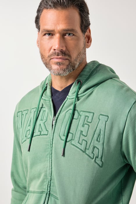 JP1880 Sweatjacke, Kapuze, Badges, bis 8 XL