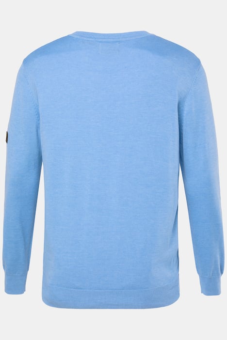 JP1880 trui, luchtig fijn breisel, gadge, ronde hals, tot 7XL