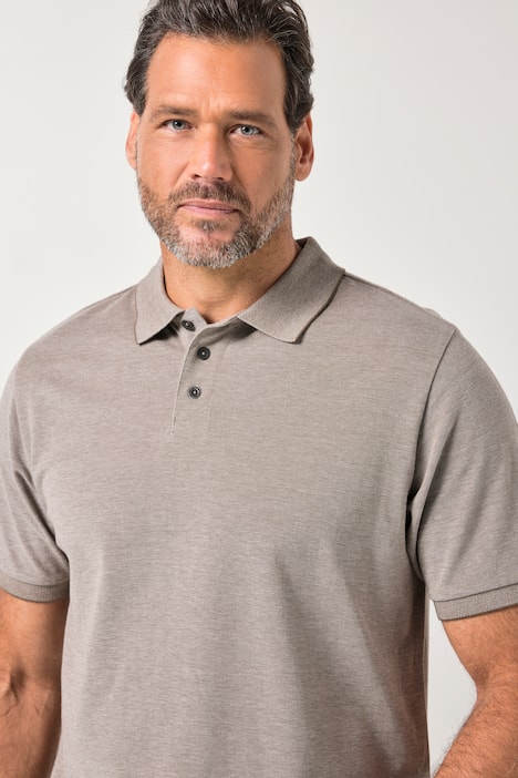 Maglia polo JP1880 di piqué TwoTone con mezze maniche, fino alla tg. 8XL