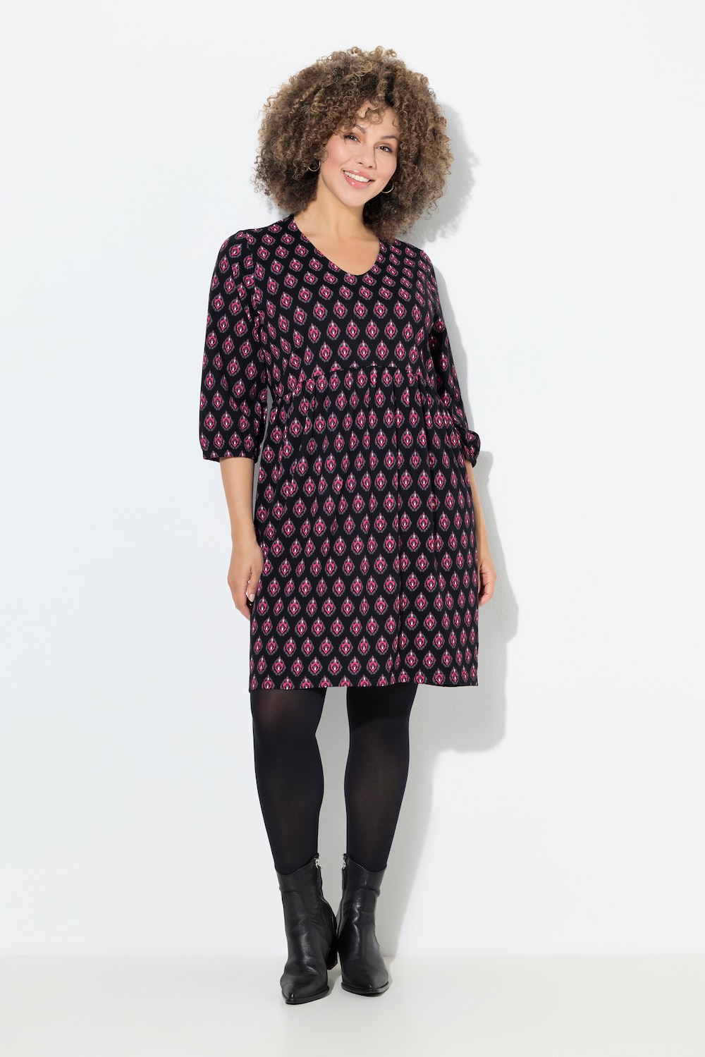 Große Größen Jerseykleid, Damen, rosa, Größe: 46/48, Baumwolle, Ulla Popken