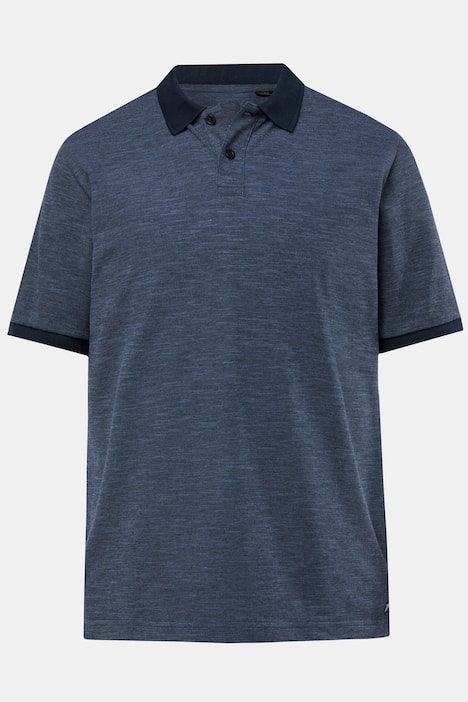 JP1880 Poloshirt, Halbarm, Melange-Piqué, bis 8 XL