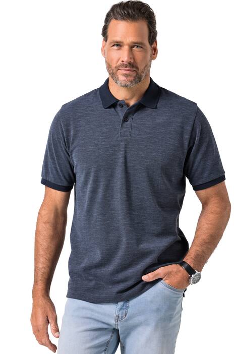 Polokošile JP1880, krátké rukávy, melanž piké, do 8XL