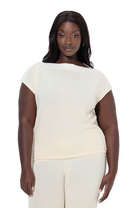 Domácí tričko, oversize, lodičkový výstřih, bez rukávů