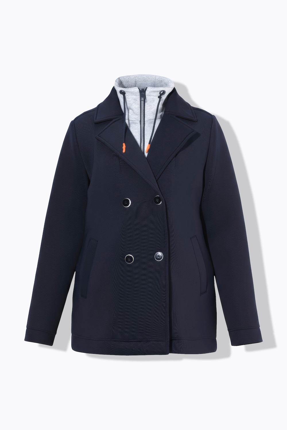 Stora storlekar Skepparkavaj, Dam, blå, storlek: 40/42, Polyester/Viskos, LAURASON