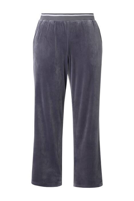 Domácí oblečení – kalhoty Nicki, žebrovaný pas, rovné nohavice