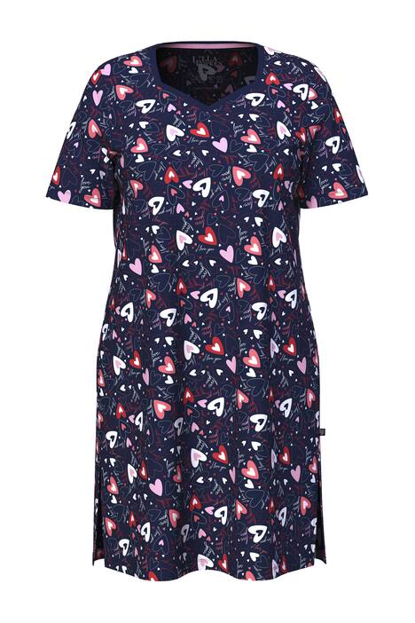 Maxi tričko, srdce, srdcový výstřih, krátké rukávy