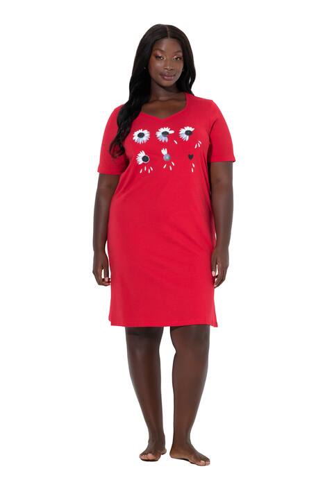 Maxi tričko, Valentine, srdcový výstřih, krátké rukávy