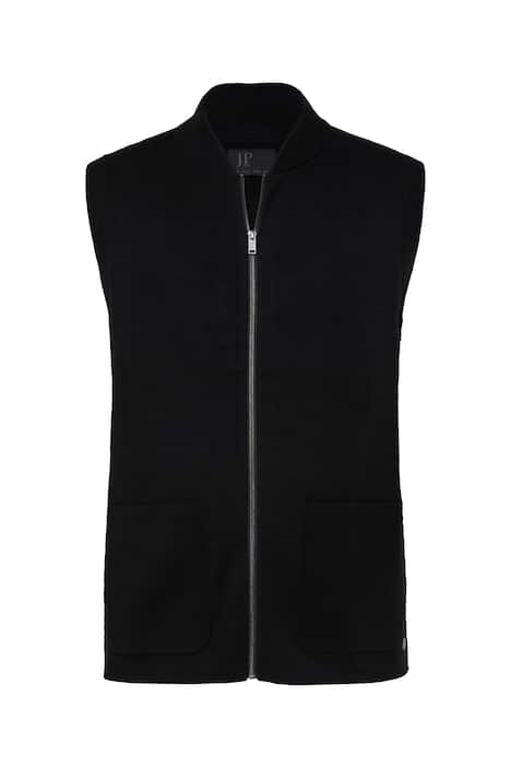 Úpletová vesta JP1880, elastický úplet, nízký límeček, zip, do 7XL