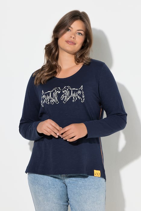 Shirt,Langarm,Rundhalsausschnitt,OEKO-TEX