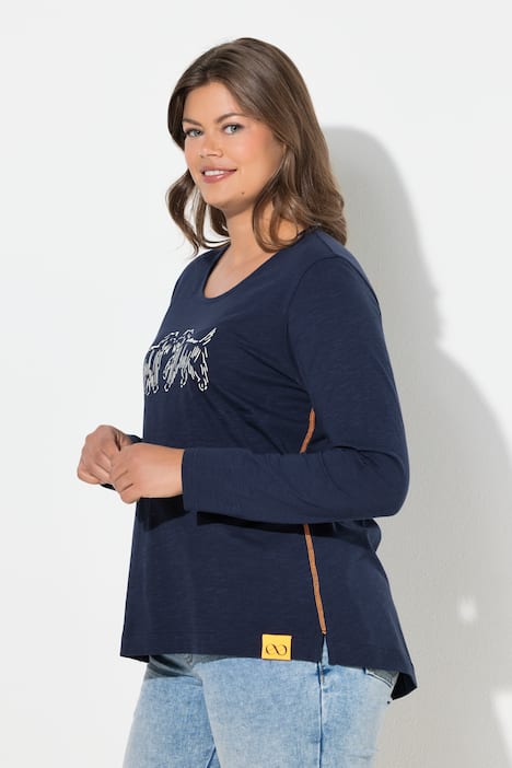 Shirt,Langarm,Rundhalsausschnitt,OEKO-TEX