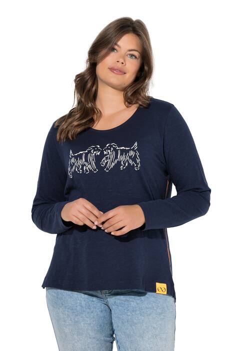 Tričko, dlouhé rukávy, kulatý výstřih, OEKO-TEX