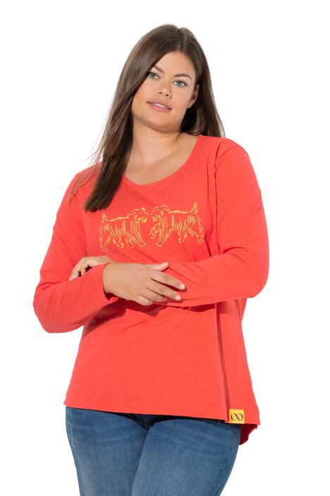 Tričko, dlouhé rukávy, kulatý výstřih, OEKO-TEX