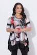 Abstract Print Stretch Knit Slinky Tunic