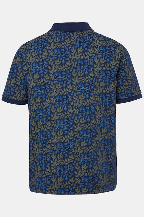 Poloshirt, Halbarm, Piqué, Brustprint, Vintage Look, bis 8 XL