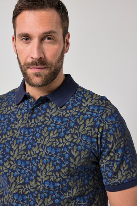 Poloshirt, Halbarm, Piqué, Brustprint, Vintage Look, bis 8 XL