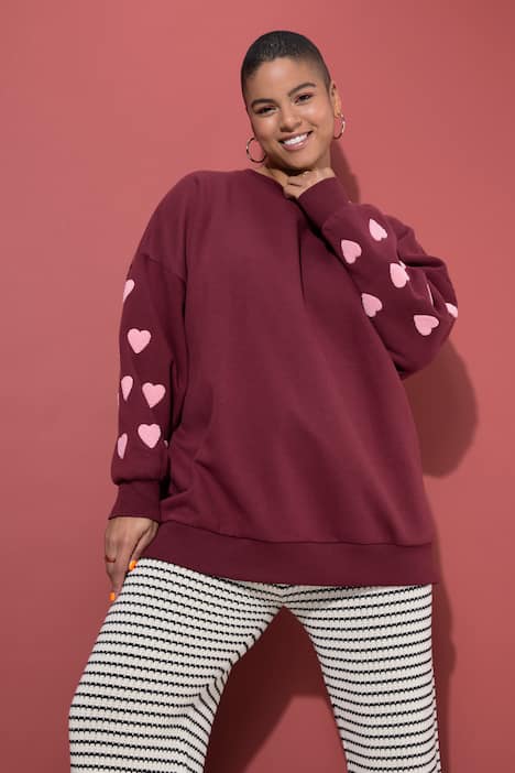 Sweatshirt, extra oversized, Ärmel-Hearts