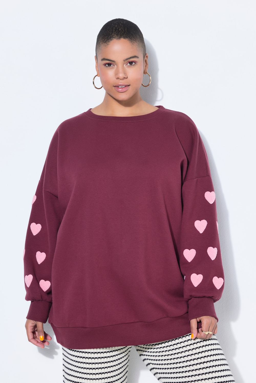 Sweatshirt, extra oversized, Ärmel-Hearts