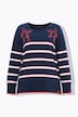 Ringel-Sweatshirt mit Seastern-Print, Langarm