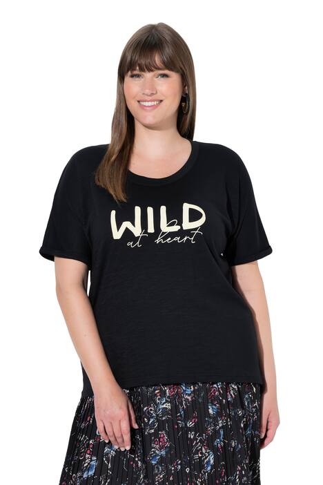 Tričko, Wild at heart, oversize, kulatý výstřih, krátké rukávy