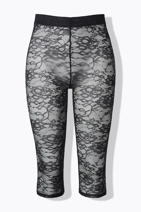 Floral Lace Capri Leggings