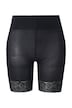 Přiléhavé cyklistické šortky, krajkový lem, ochrana stehen