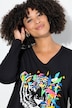 T-shirt, A-lijn, tijgermotief