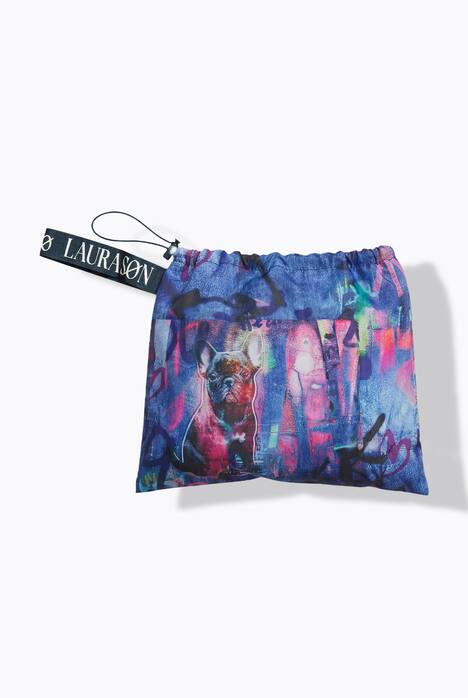 Mixed Print Rain Poncho