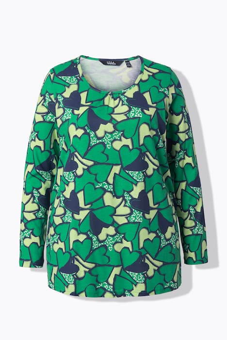 Shirt, Herzen, Classic, Rundhals, Langarm