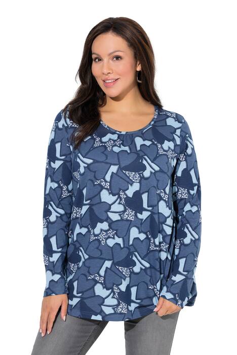 Tričko, srdce, Classic, kulatý výstřih, dlouhé rukávy