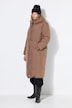 Steppmantel, oversize, 2-Wege-Zipper und Knopfleiste