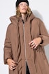 Steppmantel, oversize, 2-Wege-Zipper und Knopfleiste
