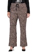 Kalhoty Mary, leopardí vzor, široké nohavice, elastický pas