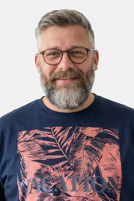 Men+ T-Shirt, Brustprint, Halbarm, Rundhals, bis 8 XL