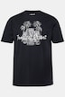 Men+ T-shirts, set van 2, print op de borst, korte mouwen, ronde hals, tot 8XL