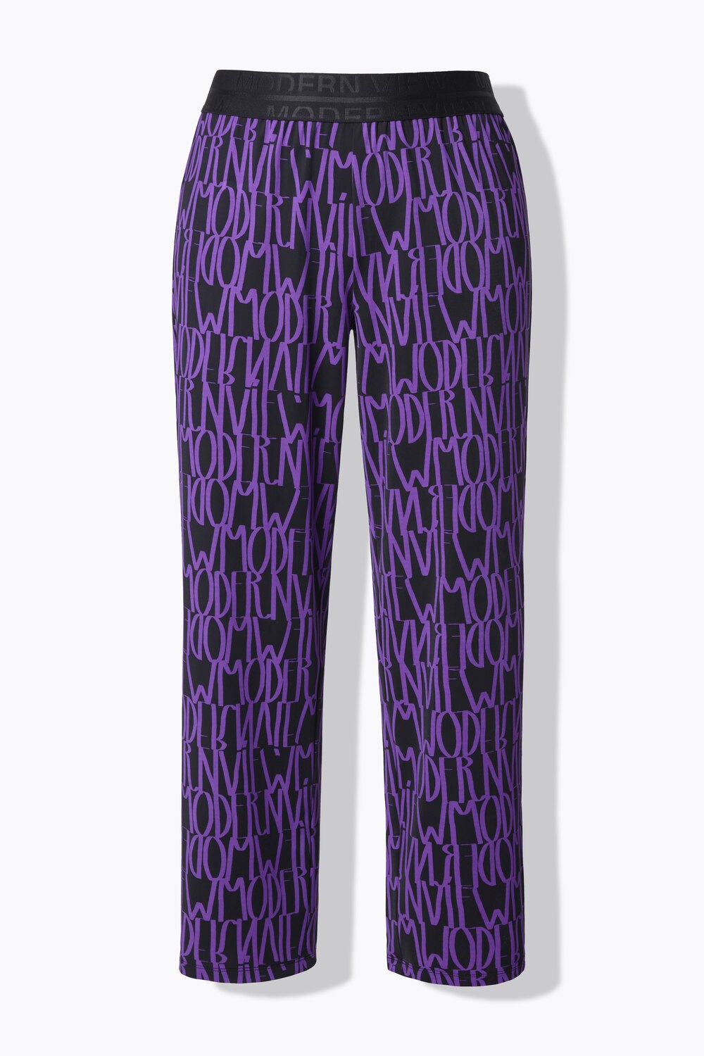 Stora storlekar Jerseybyxa Sienna, Dam, lila, storlek: 62/64, Polyester/Elastan, Ulla Popken