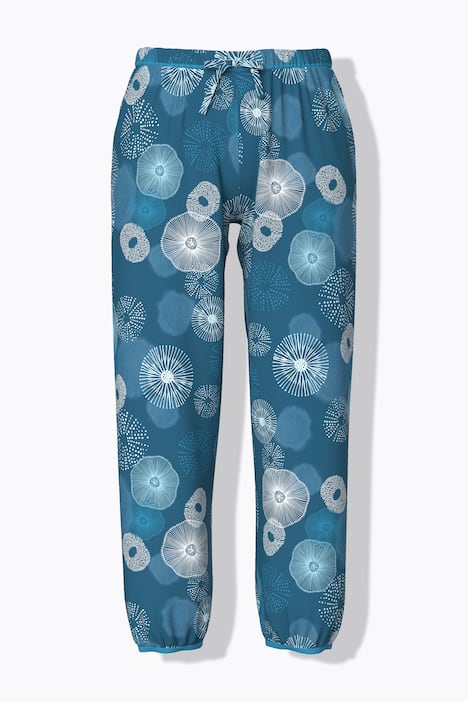 Pyjama, cirkels, V-hals, korte mouwen, elastische zoom