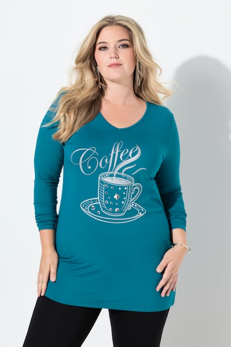 Langarmshirt, Pailletten-Motiv, Langarm