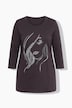 T-Shirt, Classic Fit, Frauen Glitzermotiv
