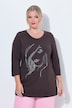 T-Shirt, Classic Fit, Frauen Glitzermotiv