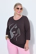 T-Shirt, Classic Fit, Frauen Glitzermotiv
